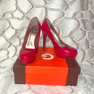 G by Guess GGWinna Red platform heels